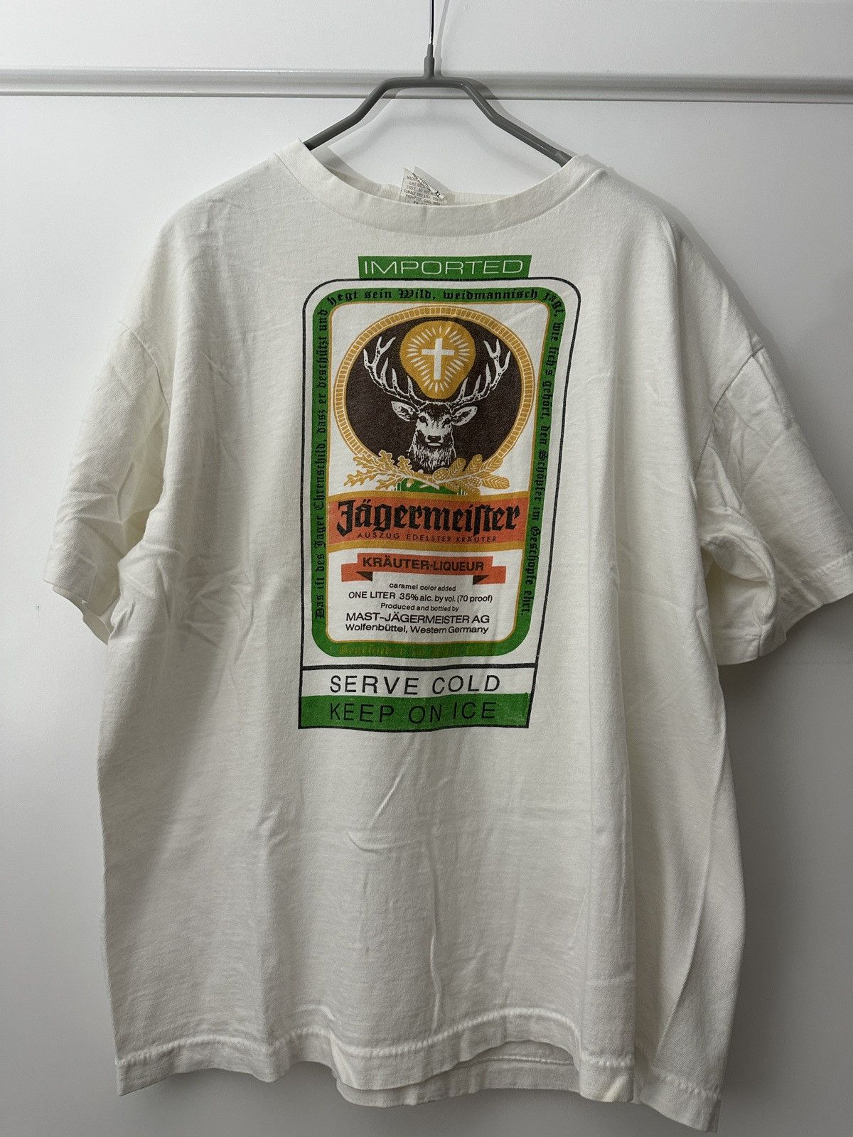 Vintage 90s Vintage Jagermeister T-shirt Size US XL / EU 56 / 4 - 1 Thumbnail