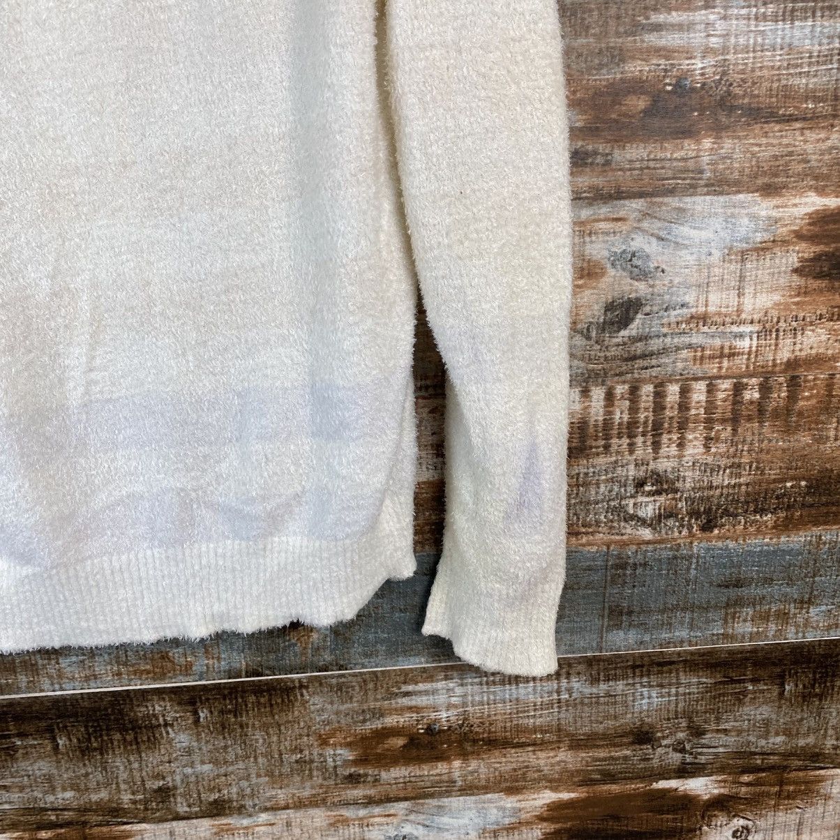 Japanese Brand DL Pique White fur shaggy Knitwear #C1041 Size M / US 6-8 / IT 42-44 - 18 Thumbnail