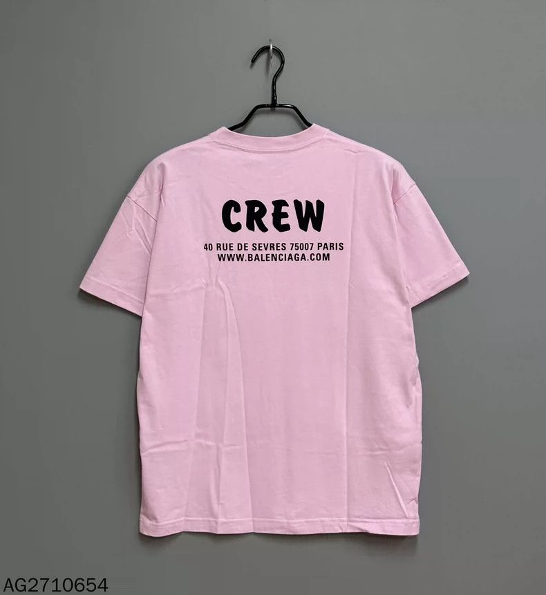 Balenciaga Balenciaga Pink letter logo short sleeve 2502-Nextarrow Size US M / EU 48-50 / 2 - 3 Thumbnail