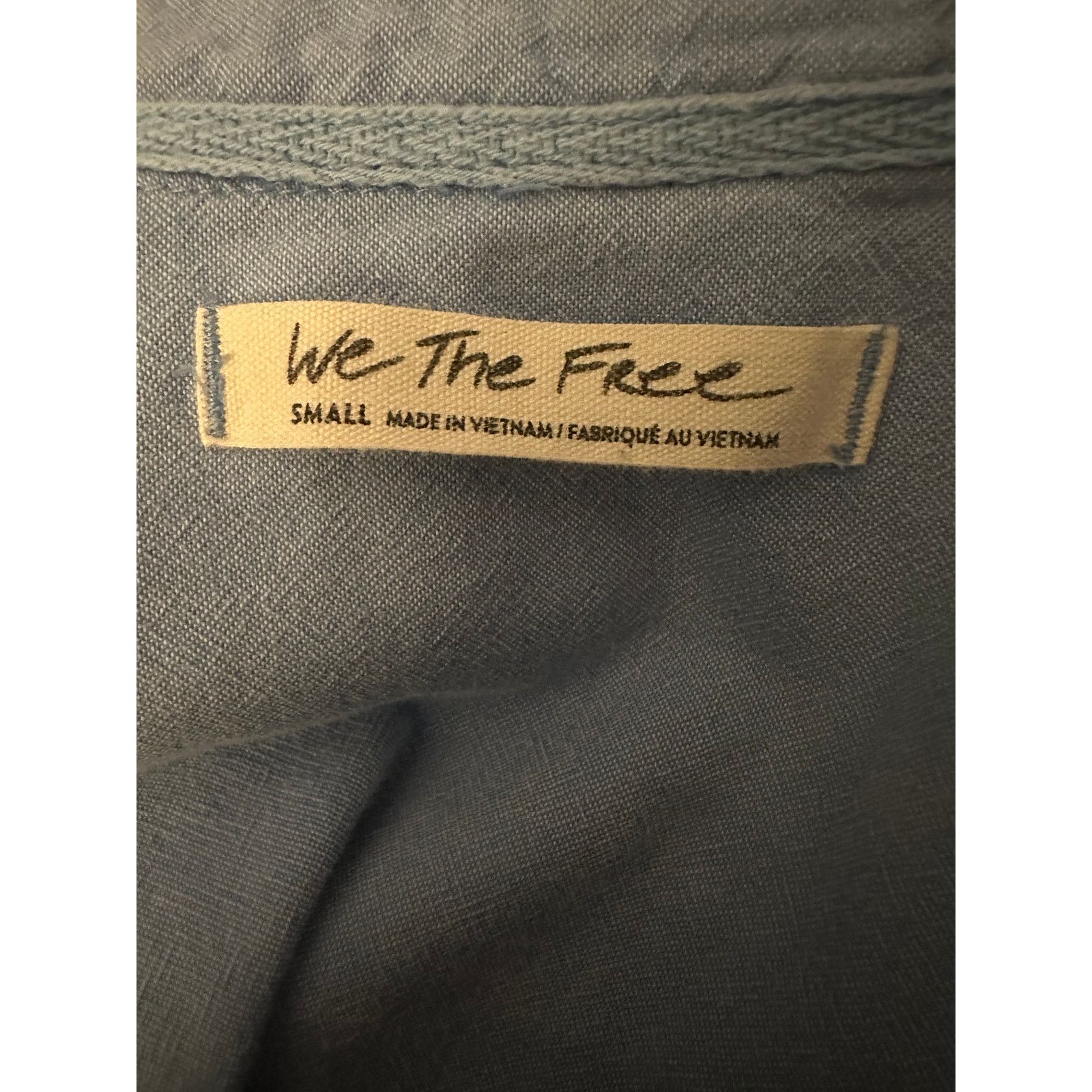 Free People We The Free Denim Shirt, RARE ITEM, Oversized Small Size S / US 4 / IT 40 - 9 Thumbnail