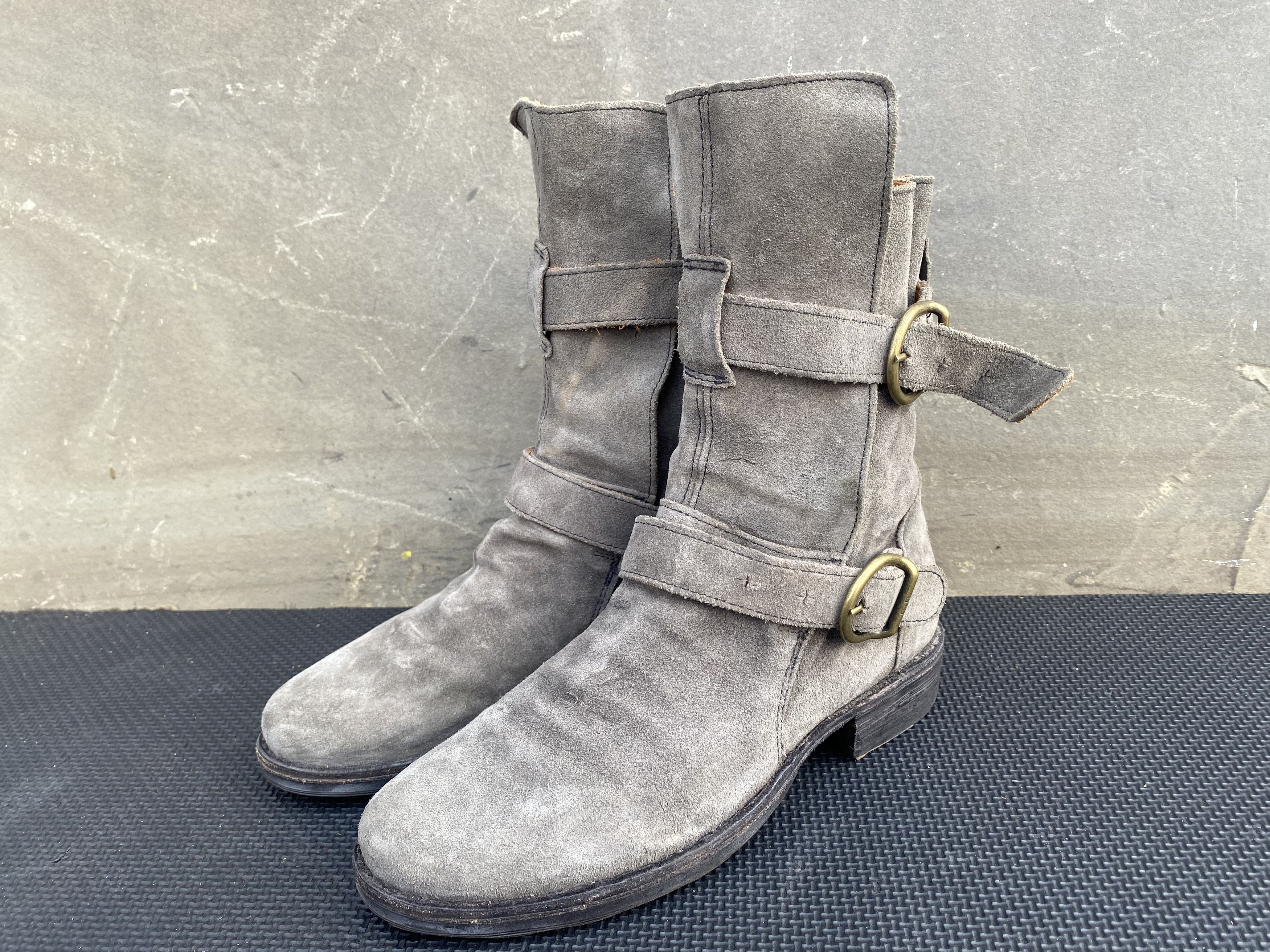 Fiorentini + Baker Fiorentini Baker Eternity Gray Suede Biker Moto Women's Size US 5 / IT 35 - 4 Thumbnail