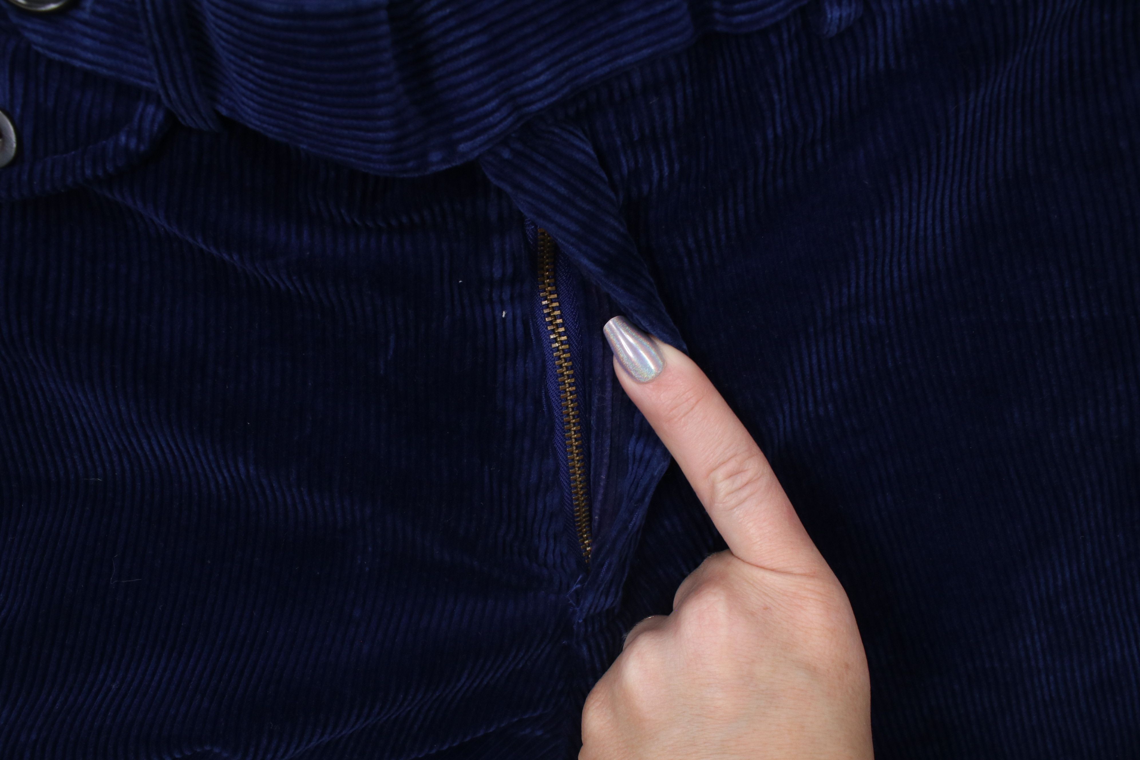 Polo Ralph Lauren Vintage 90s Ralph Lauren Thick Wide Leg Corduroy Pants Blue Size US 34 / EU 50 - 6 Thumbnail