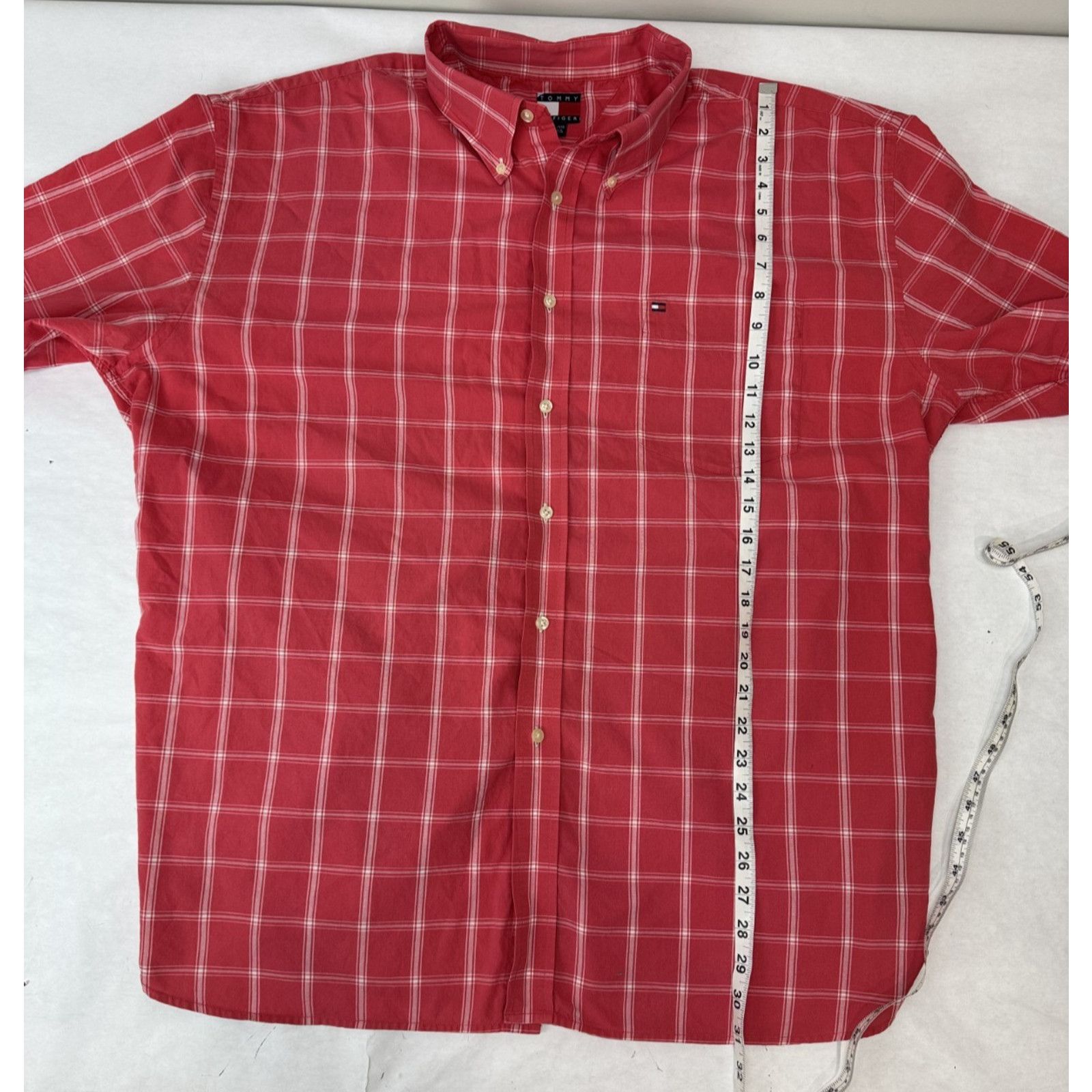 Tommy Hilfiger Y2K Vintage Tommy Hilfiger Button Down Shirt XXL Logo Preppy Size US XXL / EU 58 / 5 - 3 Thumbnail