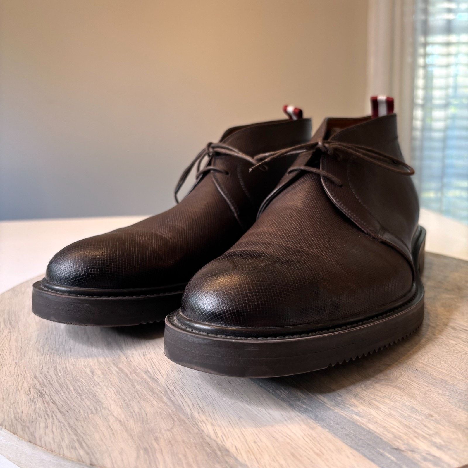 Bally Bally Vilmar Saffiano Leather Chukka Boots Men’s Size 11 D Size US 11 / EU 44 - 5 Thumbnail