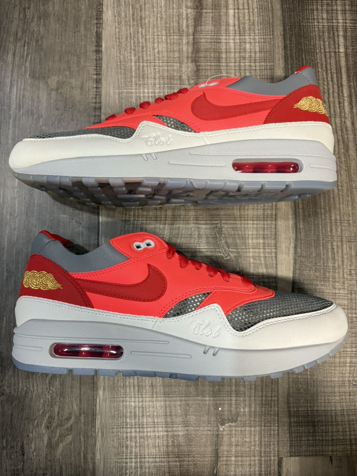 CLOT × Nike Nike Air Max 1 Clot Solar Red size 9 Size US 9 / EU 42 - 4 Thumbnail