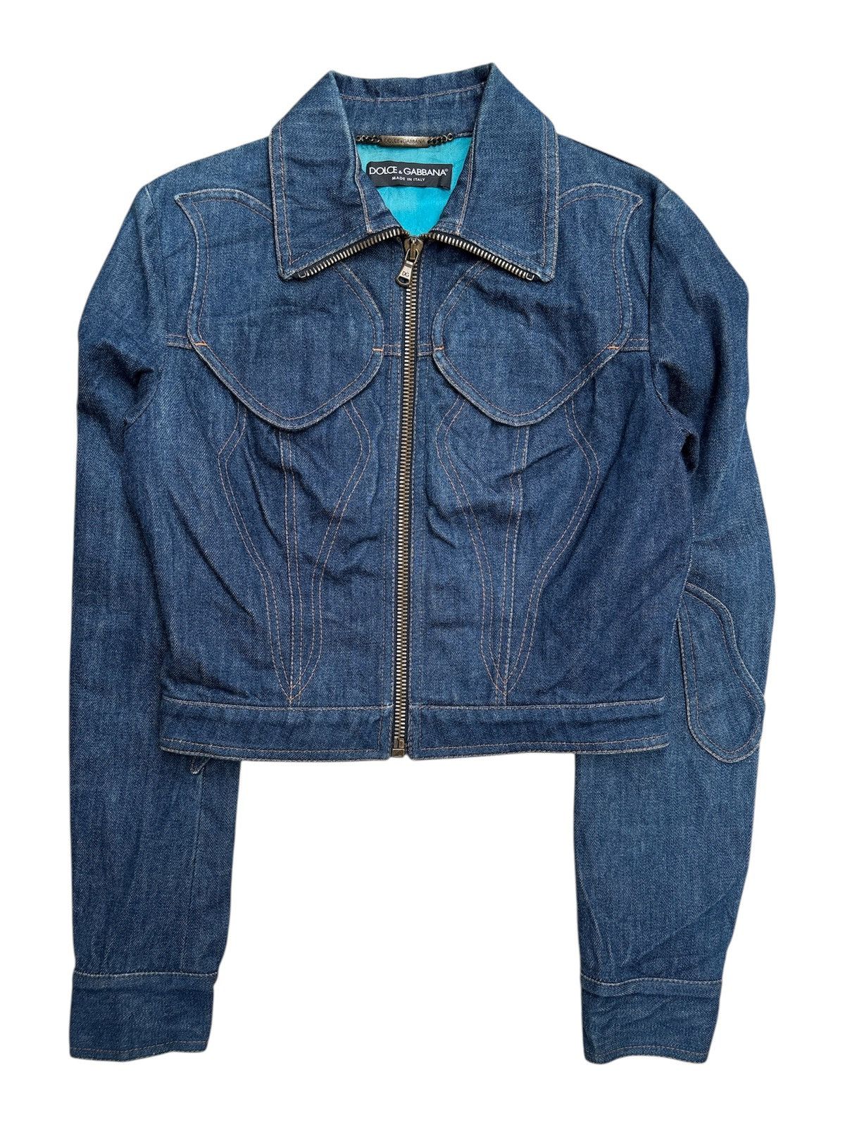 Dolce & Gabbana SS02 Trucker Denim Jacket Size M / US 6-8 / IT 42-44 - 1 Thumbnail