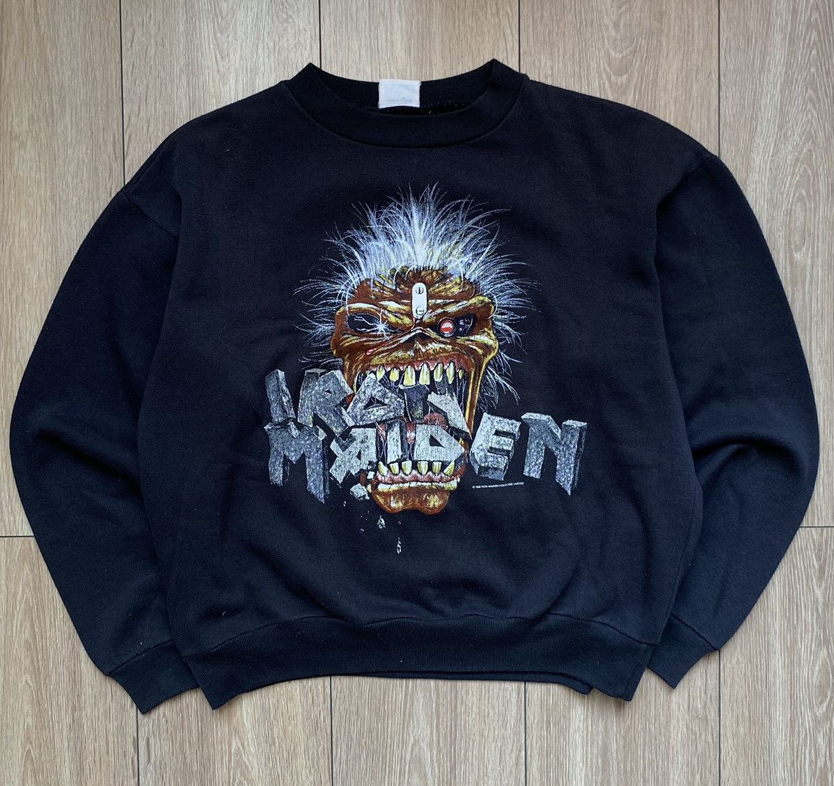 80s Vintage Iron Maiden 1988 Eddie Crunch Crewneck Sweat