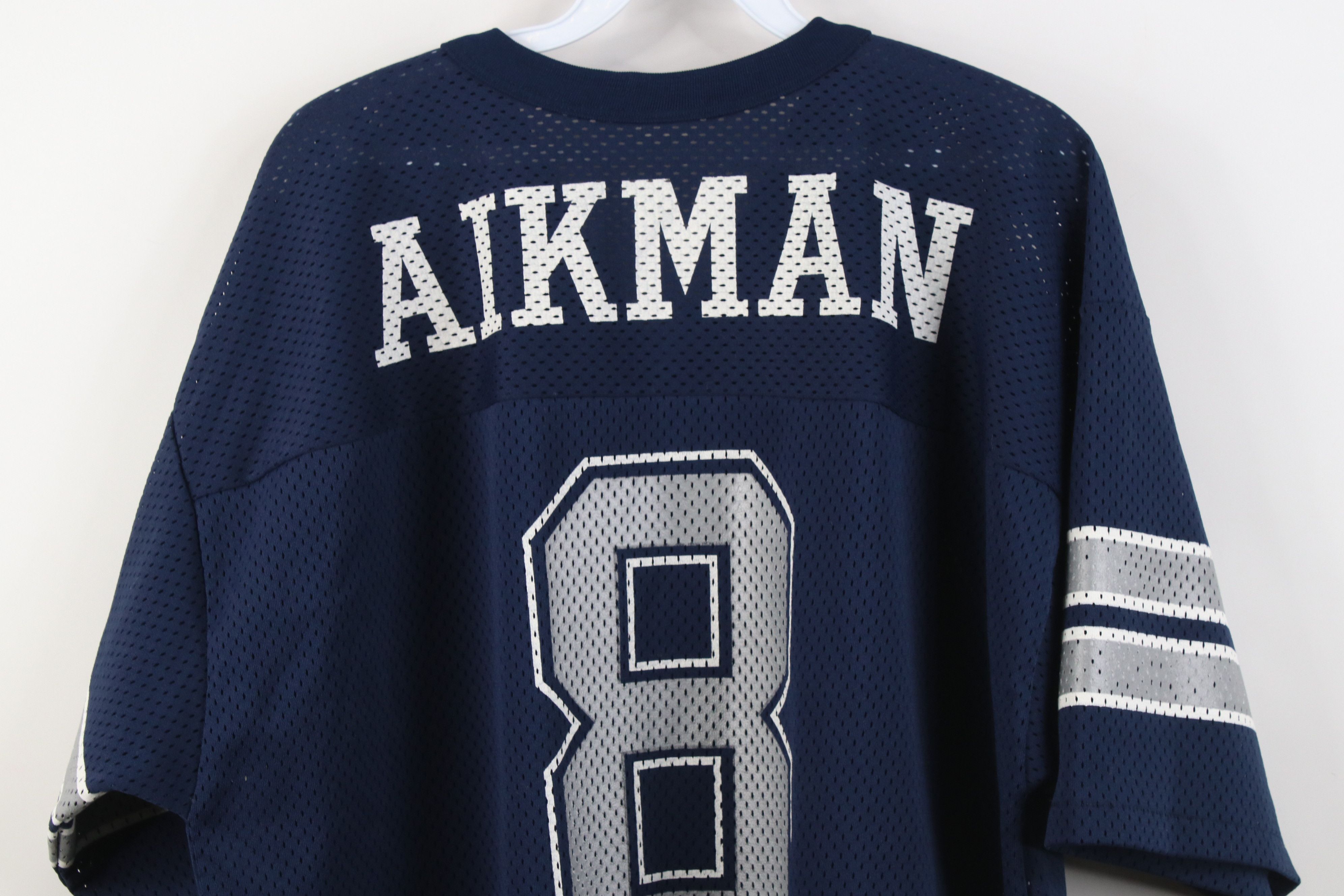 Vintage Vintage 90s Dallas Cowboys Football Jersey Blue USA #8 Size US L / EU 52-54 / 3 - 11 Thumbnail