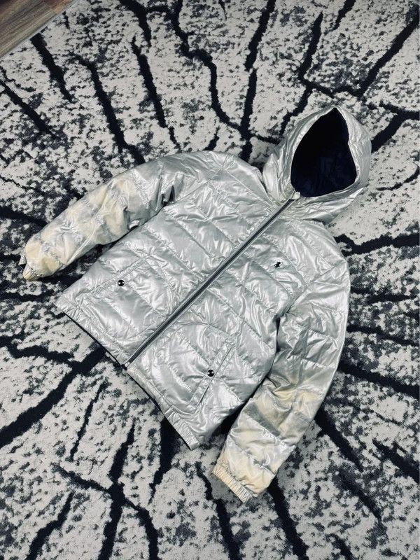 Ralph Lauren Silver Navy Blue Double-Face Down Jacket XS Size US XS / EU 42 / 0 - 6 Thumbnail