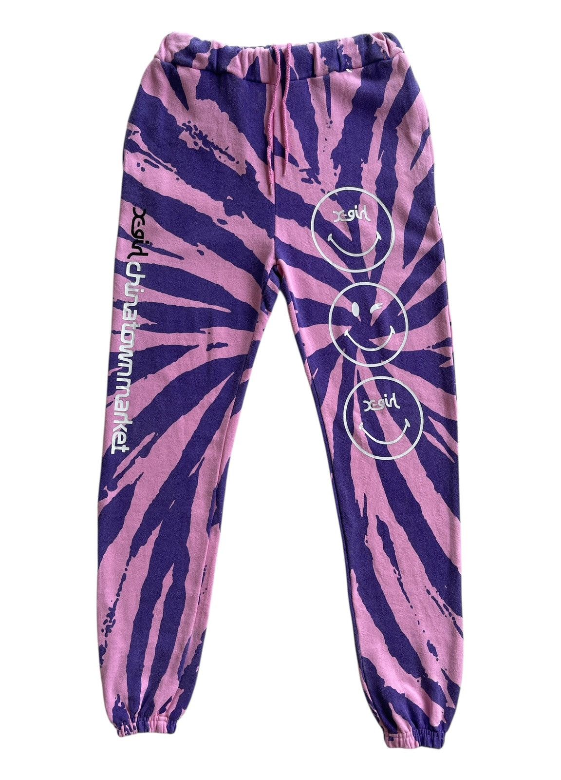 X-Girl x Chinatown Market Smiley Collaboration Sweat Pants