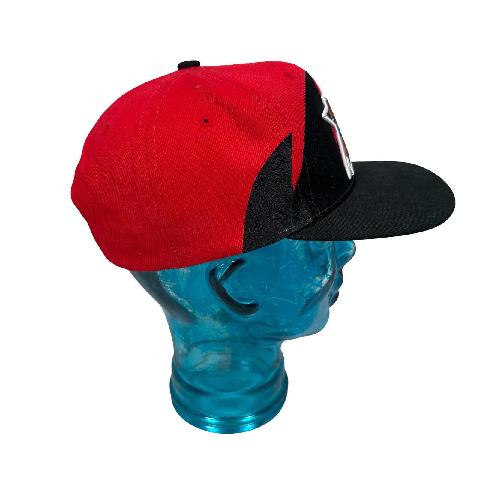 Mitchell & Ness Mitchell & Ness Philadelphia 76ers Snapback Cap Red Black Size ONE SIZE - 3 Thumbnail