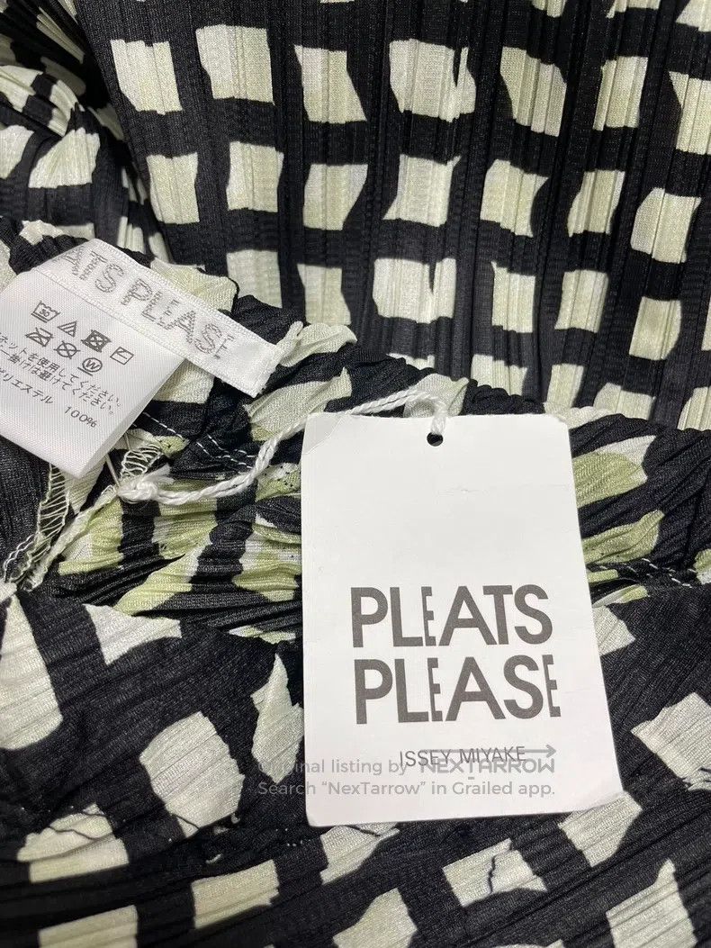Issey Miyake Issey Miyake size:3 Black White Plaid Midi Skirt Size 22" - 5 Thumbnail