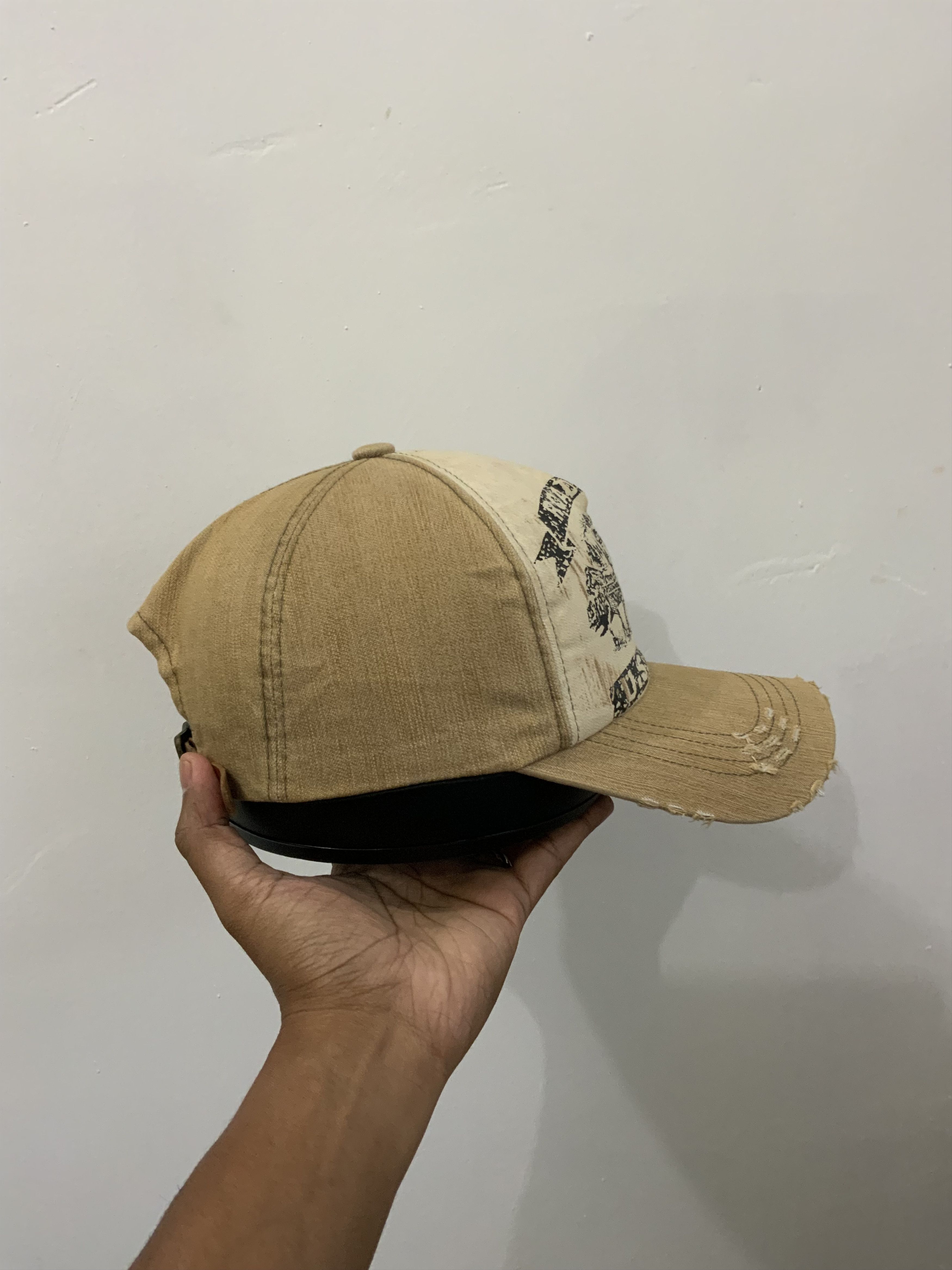 Japanese Brand Road Jeans U.S Western Bull Distressed Hat Cap Size ONE SIZE - 5 Thumbnail