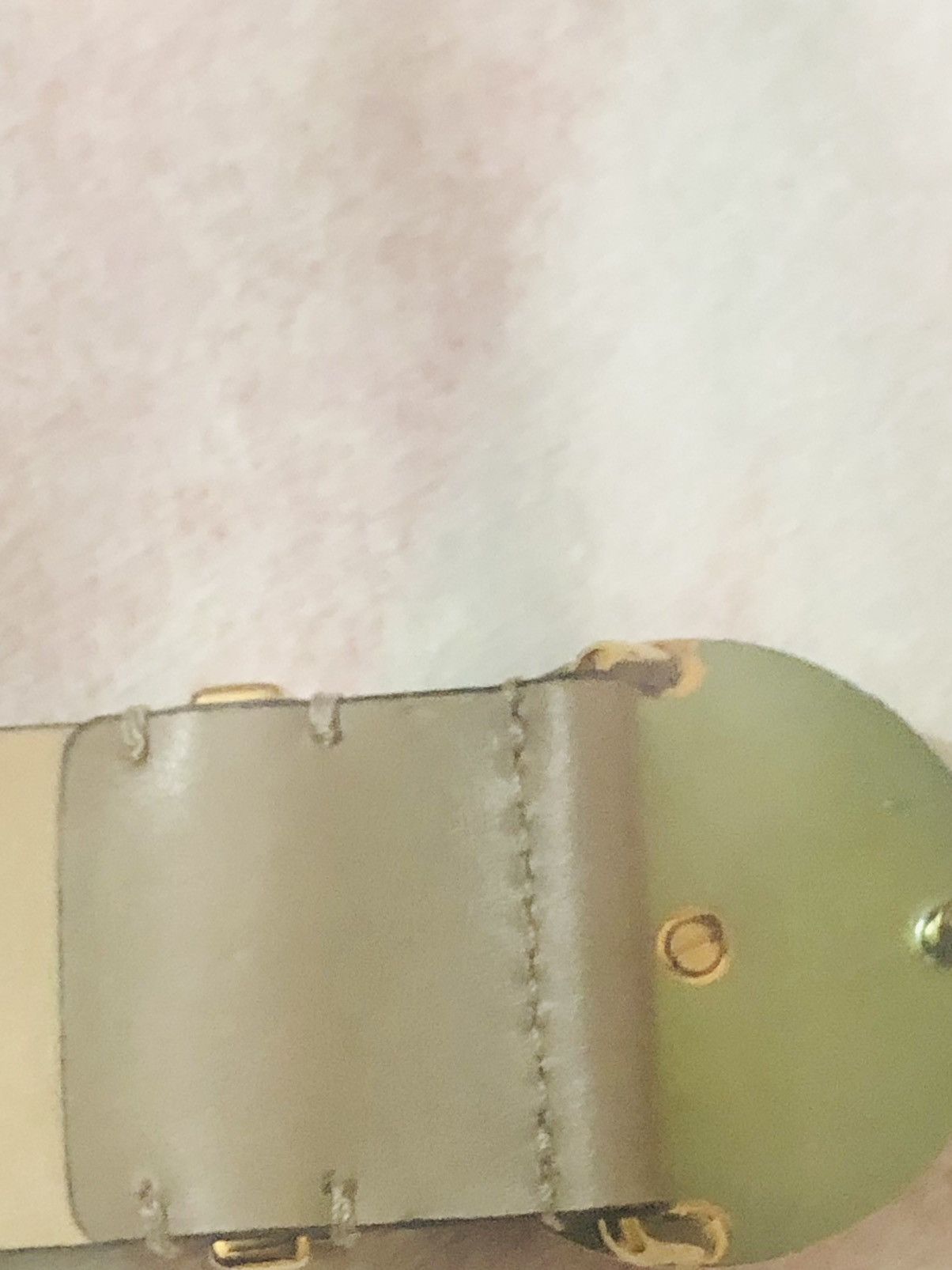 Versace Versace Medusa Leather Belt Biggie Beige 💎🏷️ Size 40 - 11 Thumbnail