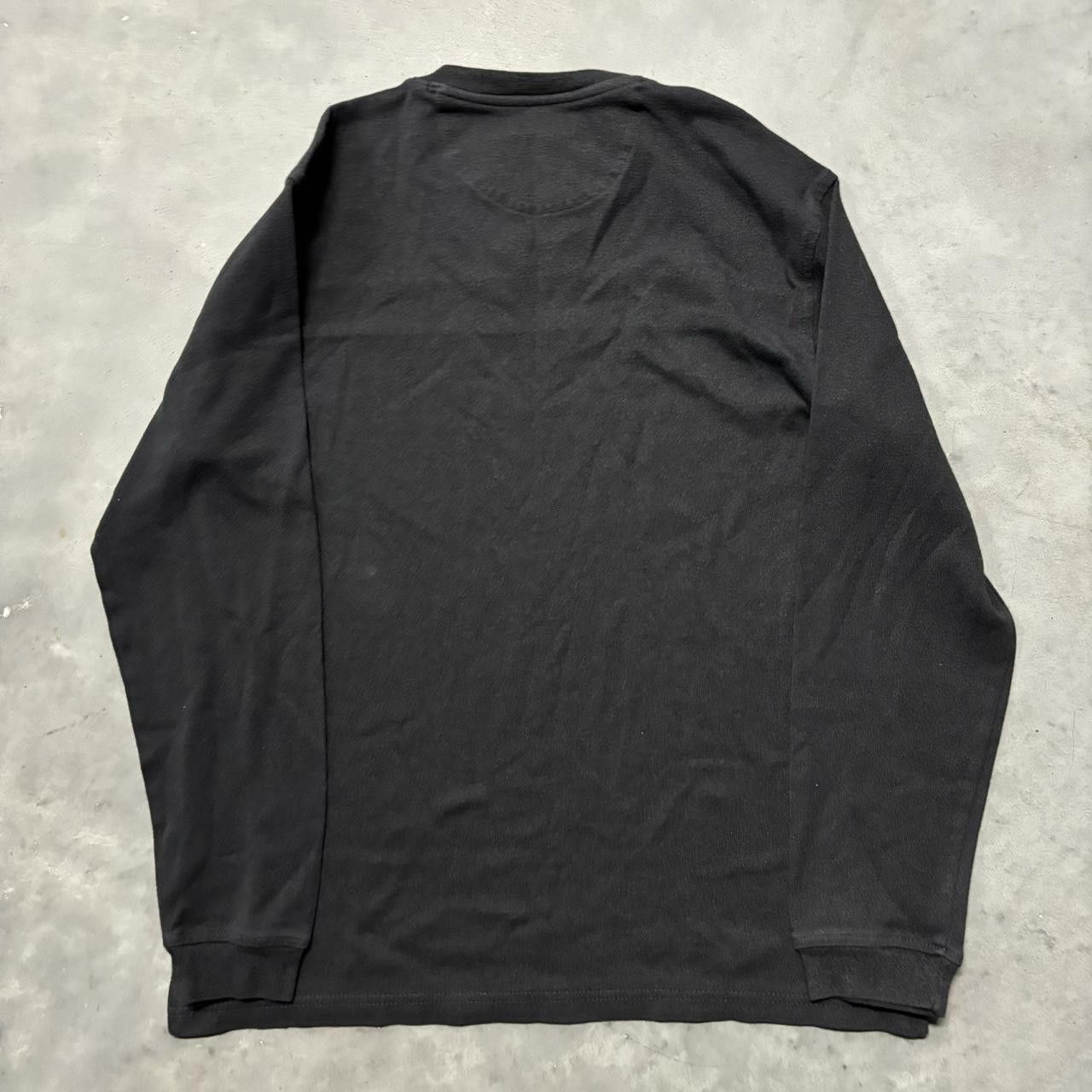 Japanese Brand × Vintage Crazy Vintage Y2K/2000s Grunge Black Striped Skater Essential Light Sweater! Size US M / EU 48-50 / 2 - 5 Thumbnail