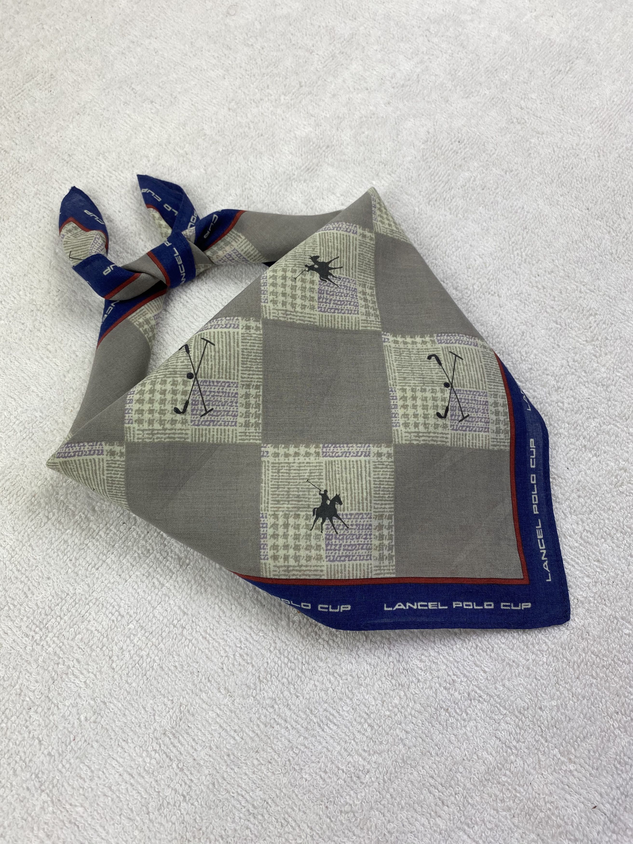 Lancel × Vintage Lancel Polo Cup Handkerchief / Bandana / Neckerchief Size ONE SIZE - 2 Thumbnail
