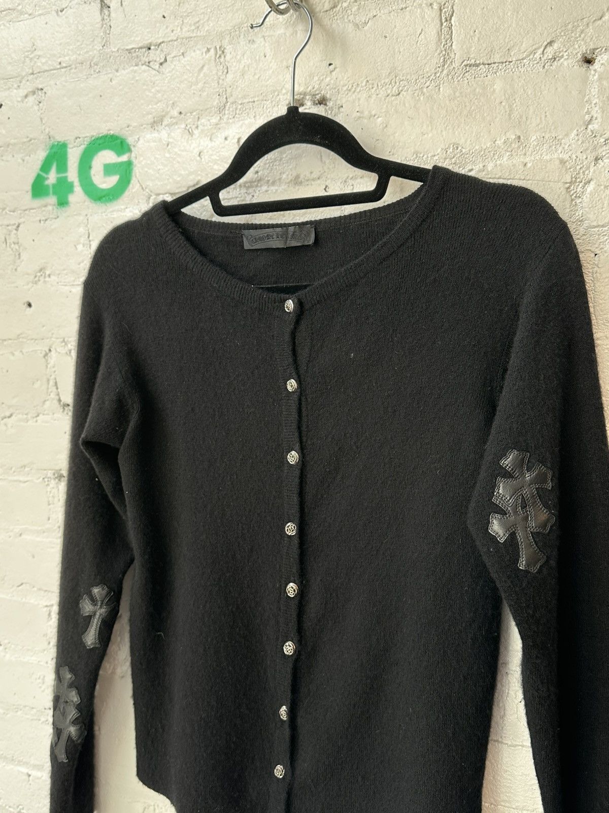 Chrome Hearts CHROME HEARTS CASHMERE PATCHED SWEATER Size US M / EU 48-50 / 2 - 2 Thumbnail