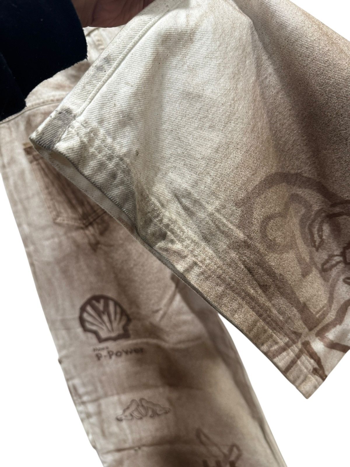 Mowalola Mowalola x Travis Scott Cactus Jack Logo Cargo Pants Ash Size US 32 / EU 48 - 10 Thumbnail