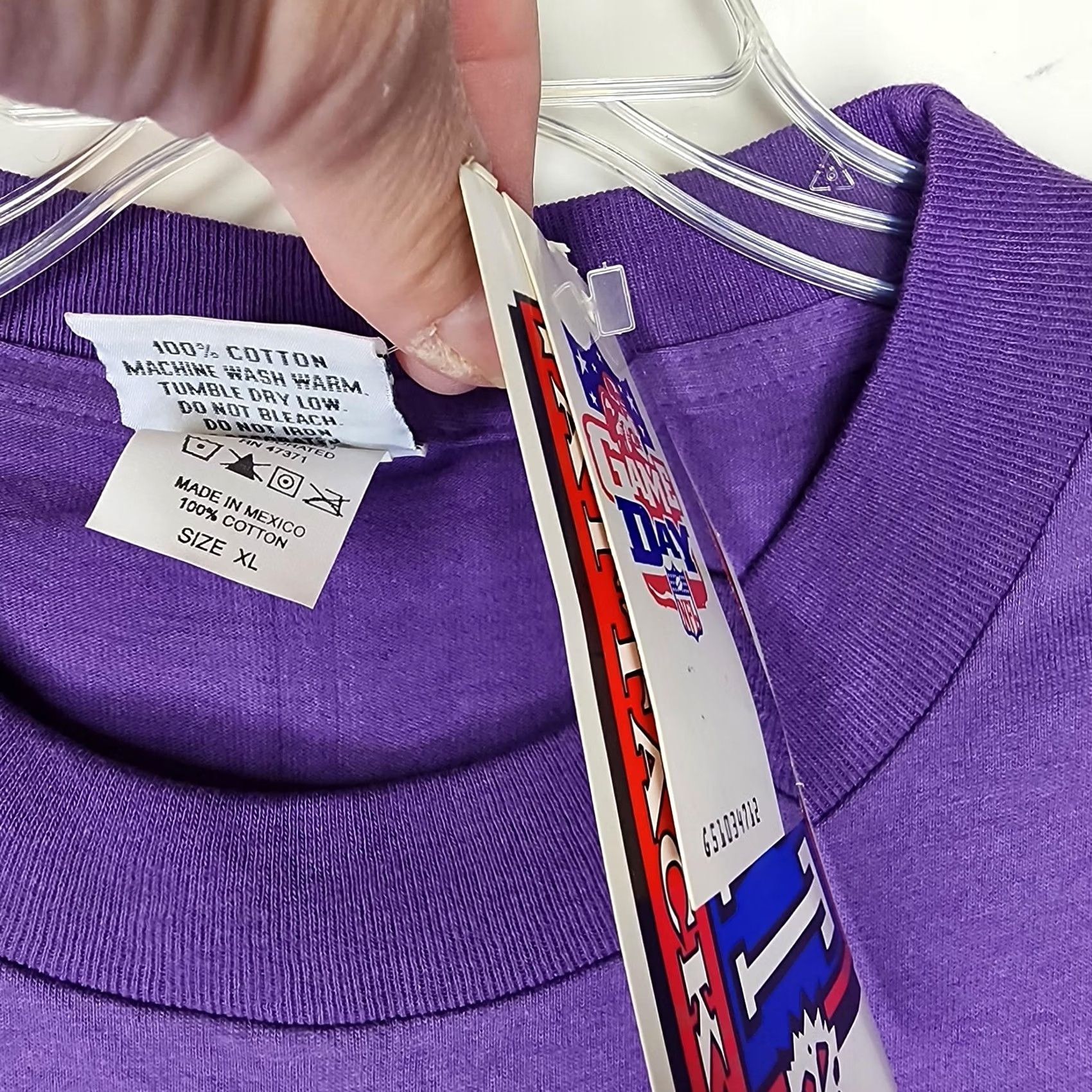 Vintage Vintage Sport Attack Minnesota Vikings Shirt Mens XL Purple Super Bowl XXXV Tee Size US XL / EU 56 / 4 - 7 Thumbnail