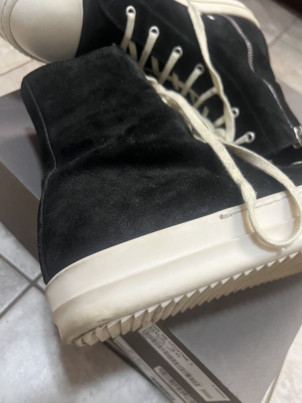 Rick Owens Rick Owens Suede Leather Ramones Size US 12 / EU 45 - 4 Thumbnail