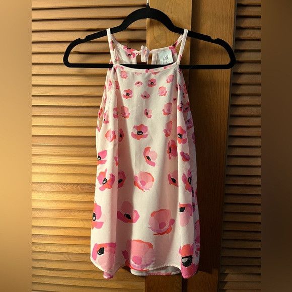 Other cabi Floating Poppies Tie Back Halter Tank Pink Floral sz xs Size XS / US 0-2 / IT 36-38 - 2 Thumbnail