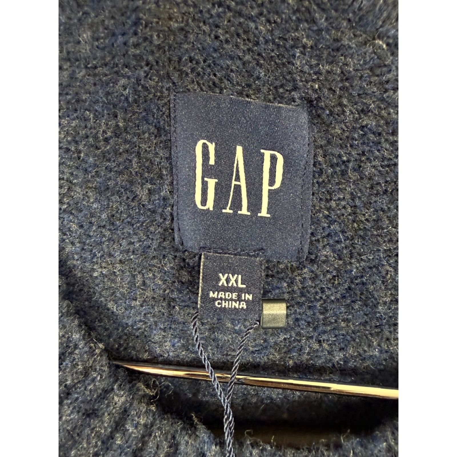 Gap Gap Sweater Mens 2XL Navy Blue Wool Blend Crew Neck Long Raglan Sleeve Pullover NWT Regular Fit Size US XXL / EU 58 / 5 - 7 Thumbnail