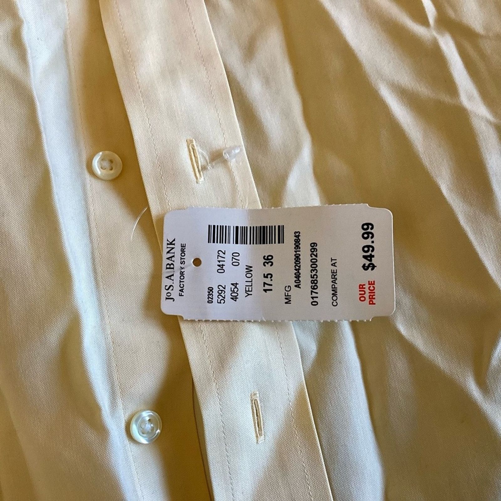 Jos. A. Bank Jos. A. Bank Classic Collection Tailored Fit Non Iron Shirt Size US XL / EU 56 / 4 - 3 Thumbnail