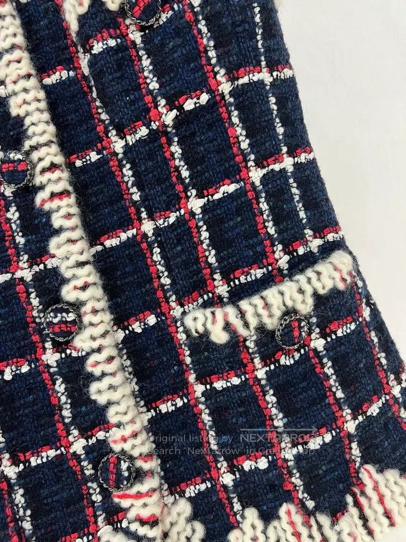 Chanel Chanel Snow series twill tweed four-pocket woven vest jack Size XXS / US 00 / IT 34 - 7 Thumbnail