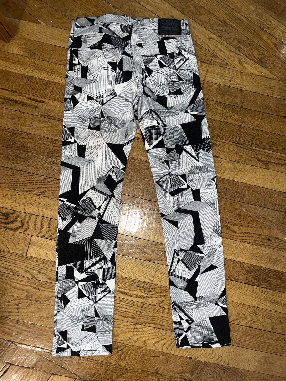 Levi's Vintage Clothing VINATGE Y2K Levi’s 510 geometric jeans Size US 29 - 2 Thumbnail