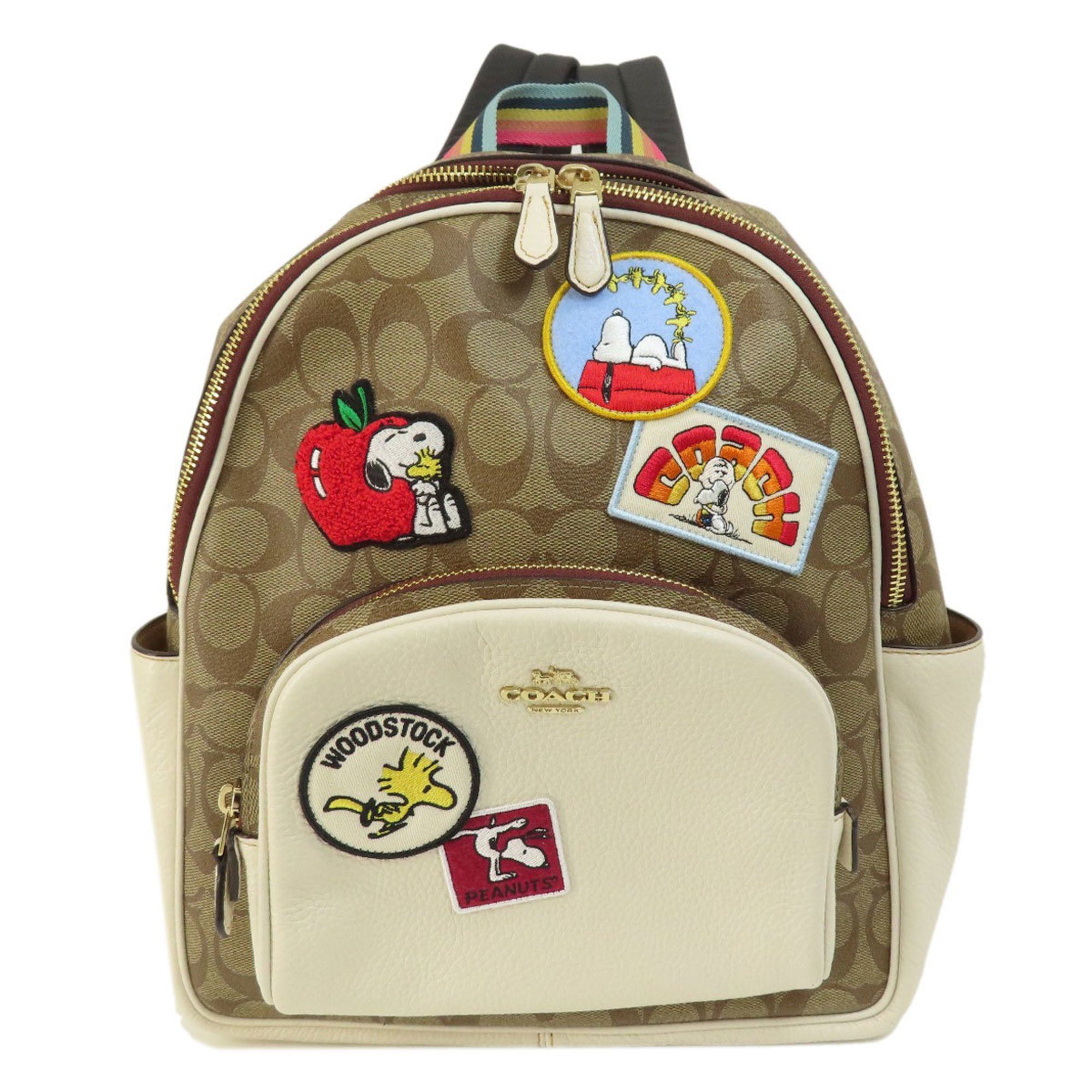 image of Coach C4115 Peanuts Collaboration Backpack/daypack Pvc Women's Coach in White