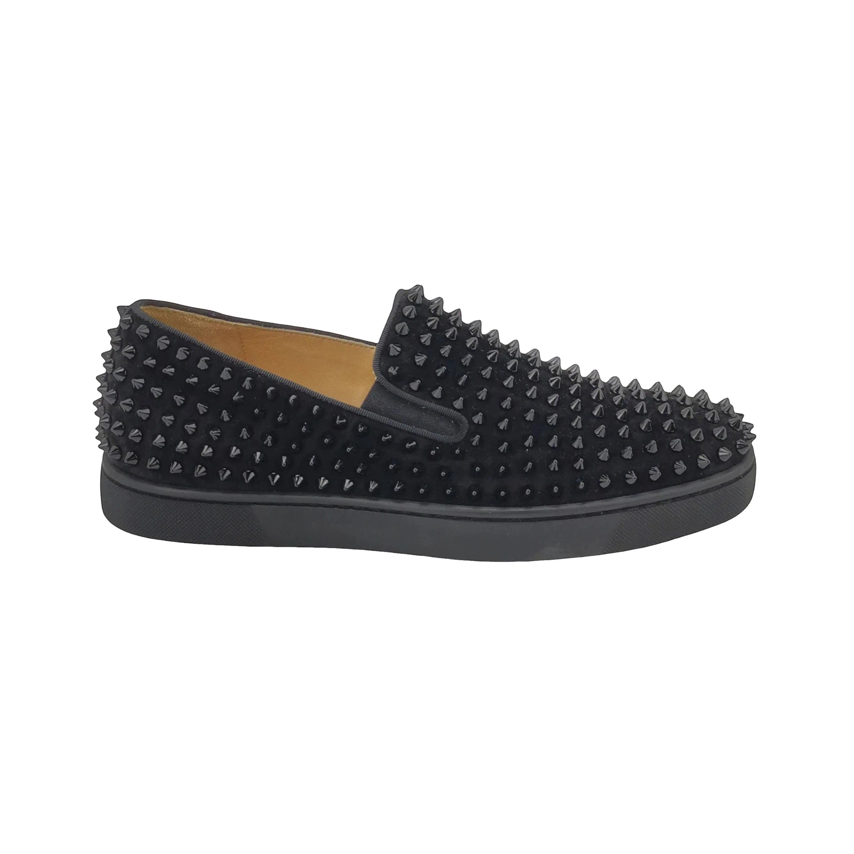 Christian Louboutin Christian Louboutin Spiked Suede Slip-Ons 40 Size US 7 / EU 40 - 1 Thumbnail