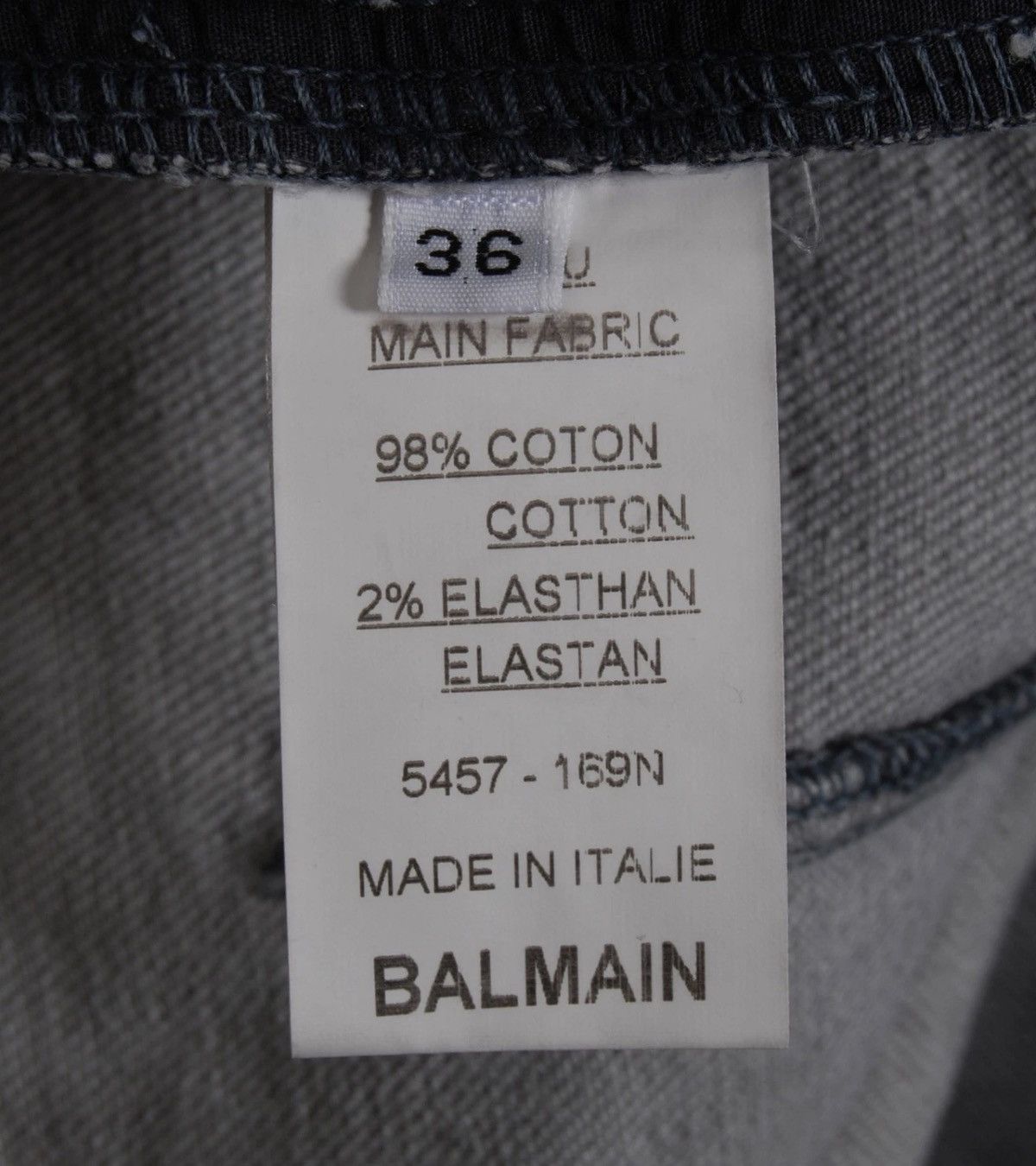 Balmain BALMAIN SS 2014 Zip Biker Jeans Gray Denim Decarnin Runway Size US 28 / EU 44 - 7 Thumbnail