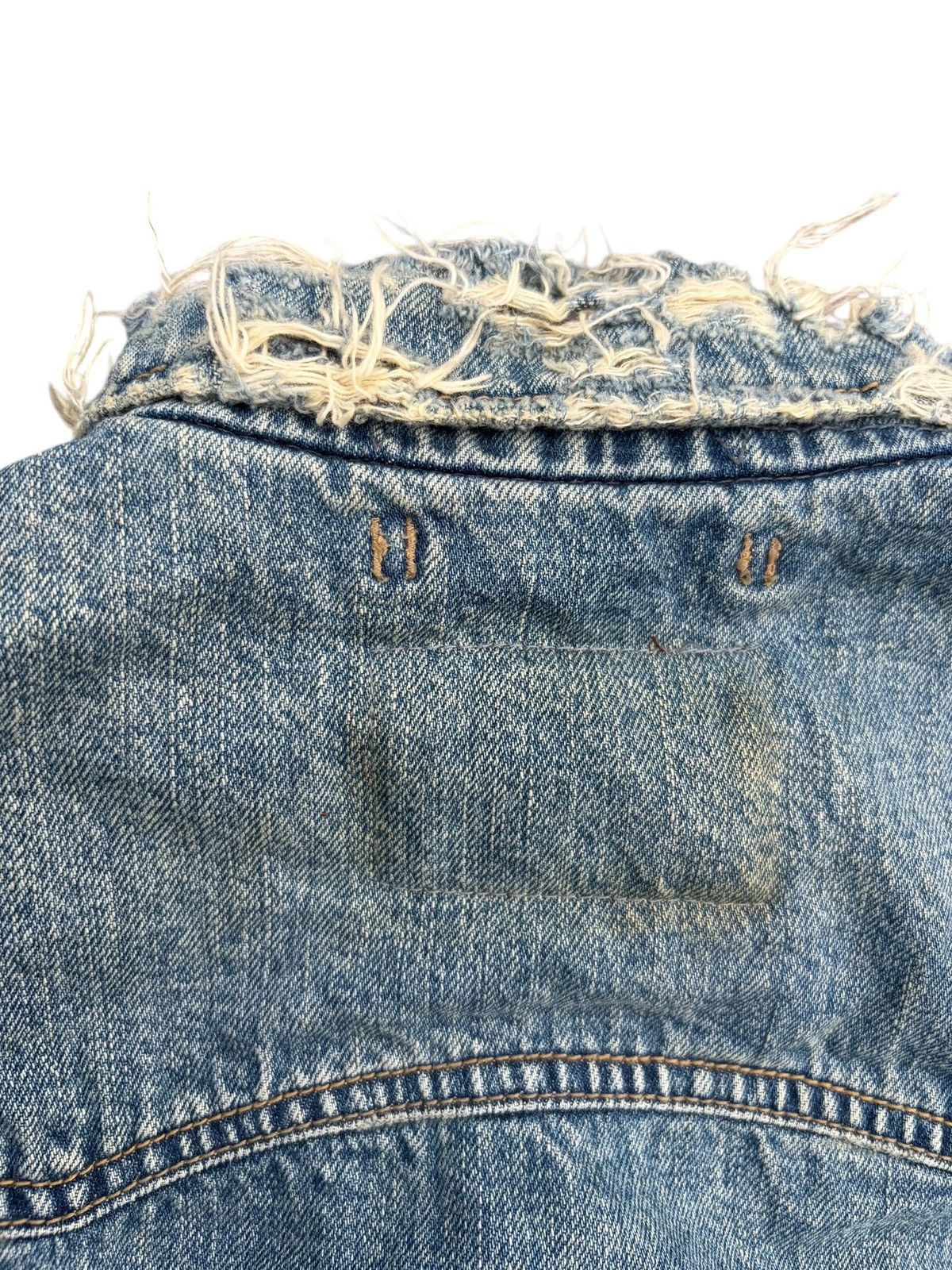 GOA RARE💥GOA NIMES SELVEDGE RUSTY PUNK DOSTRESSED DENIM JACKET Size US M / EU 48-50 / 2 - 13 Thumbnail