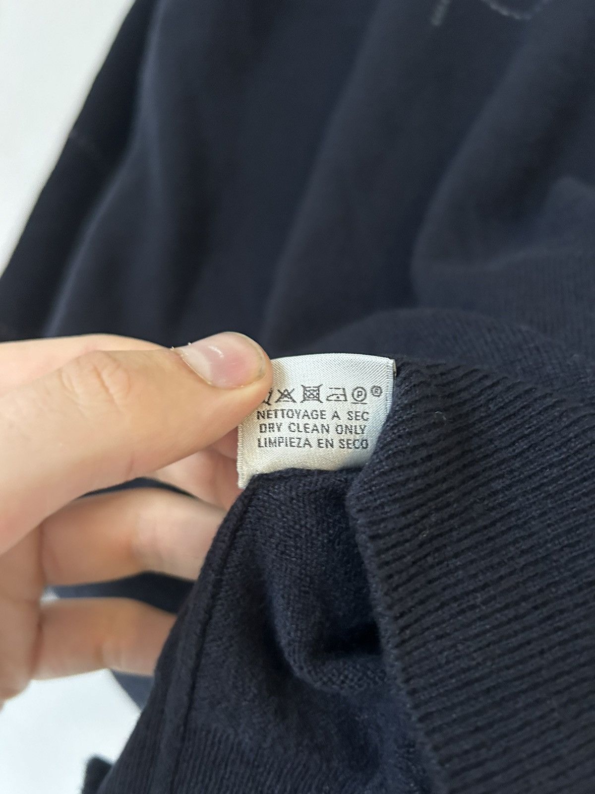 Hermes 100% Cashmere Turtleneck Sweater w/ Asymmetric Grid Pattern Size US XL / EU 56 / 4 - 9 Thumbnail
