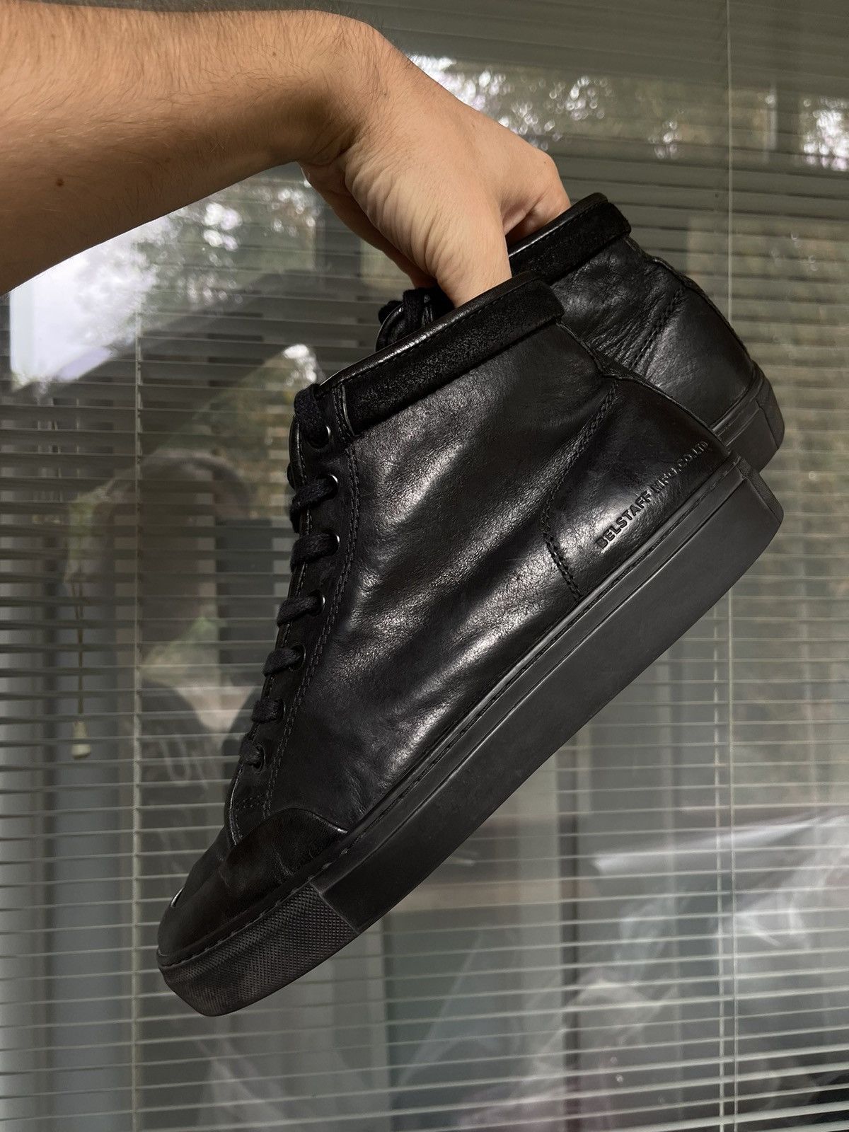 Belstaff × Vintage Luxury high top sneakers leather Belstaff Size US 8 / EU 41 - 1 Thumbnail