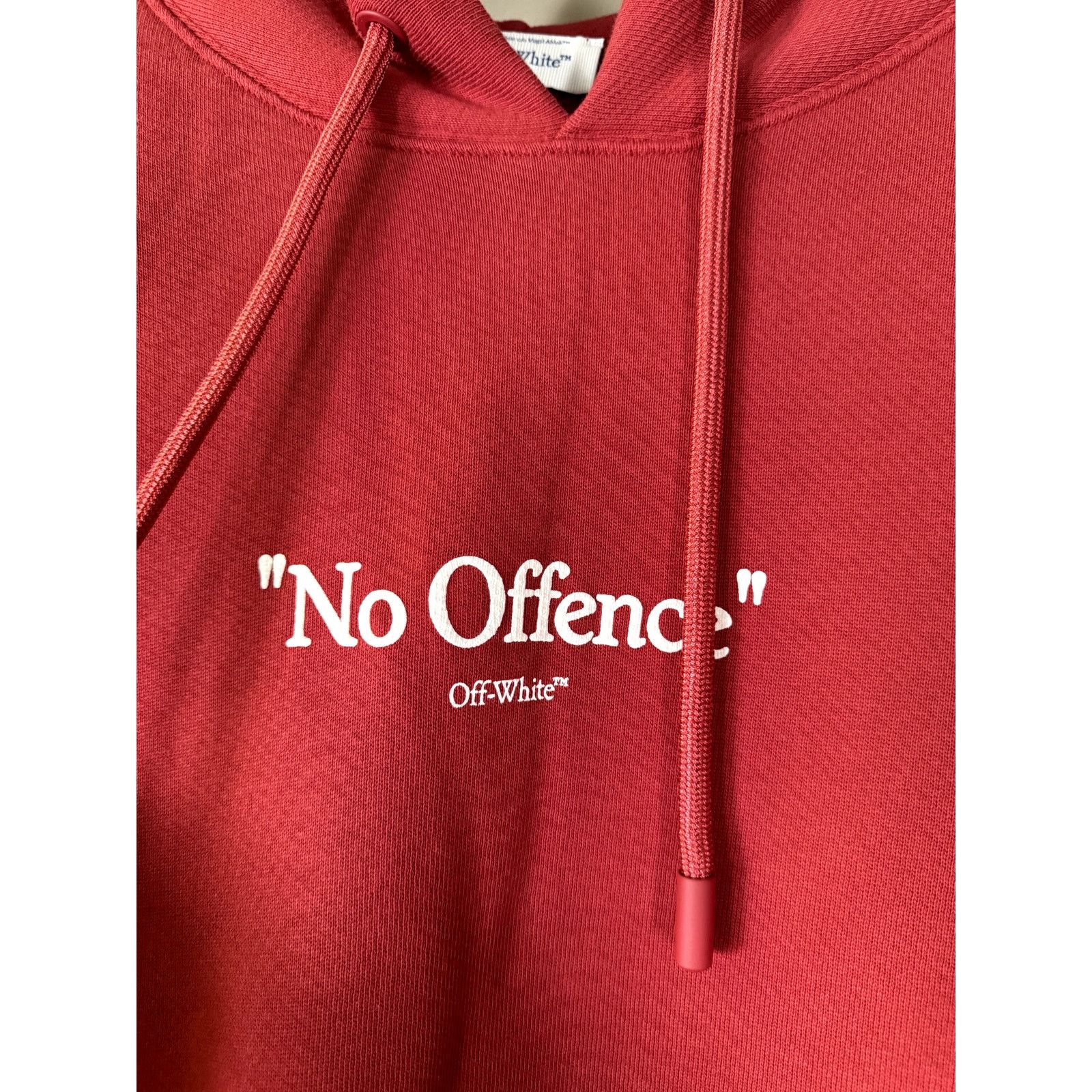 Off-White o1rshd1 No Offence Over Hoodie Rio in Red/White Size US M / EU 48-50 / 2 - 4 Thumbnail