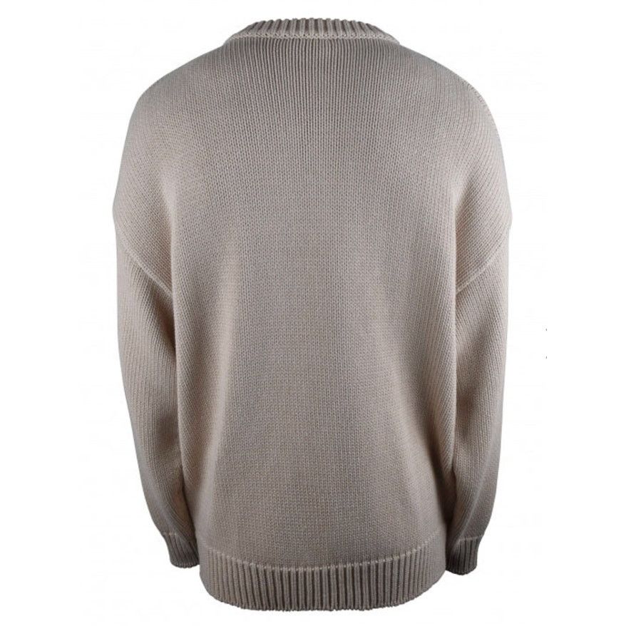 Balenciaga '21 Embroidered BB Crest Beige Cotton Jumper size Unifit M Size US M / EU 48-50 / 2 - 4 Thumbnail