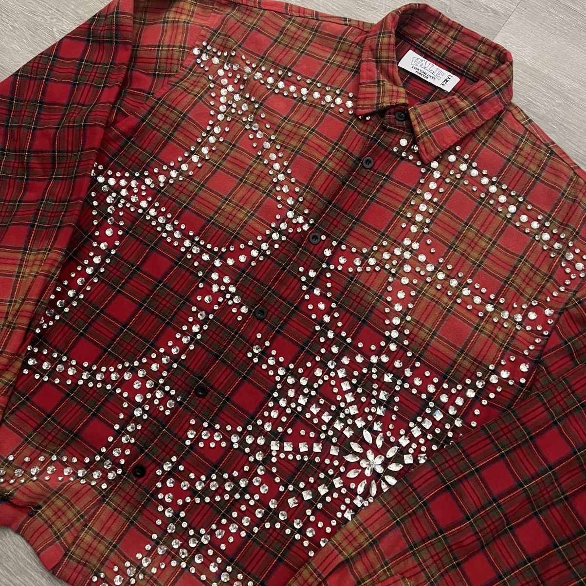 Vale Vale Forever Rhinestone Flannel Size US L / EU 52-54 / 3 - 12 Thumbnail