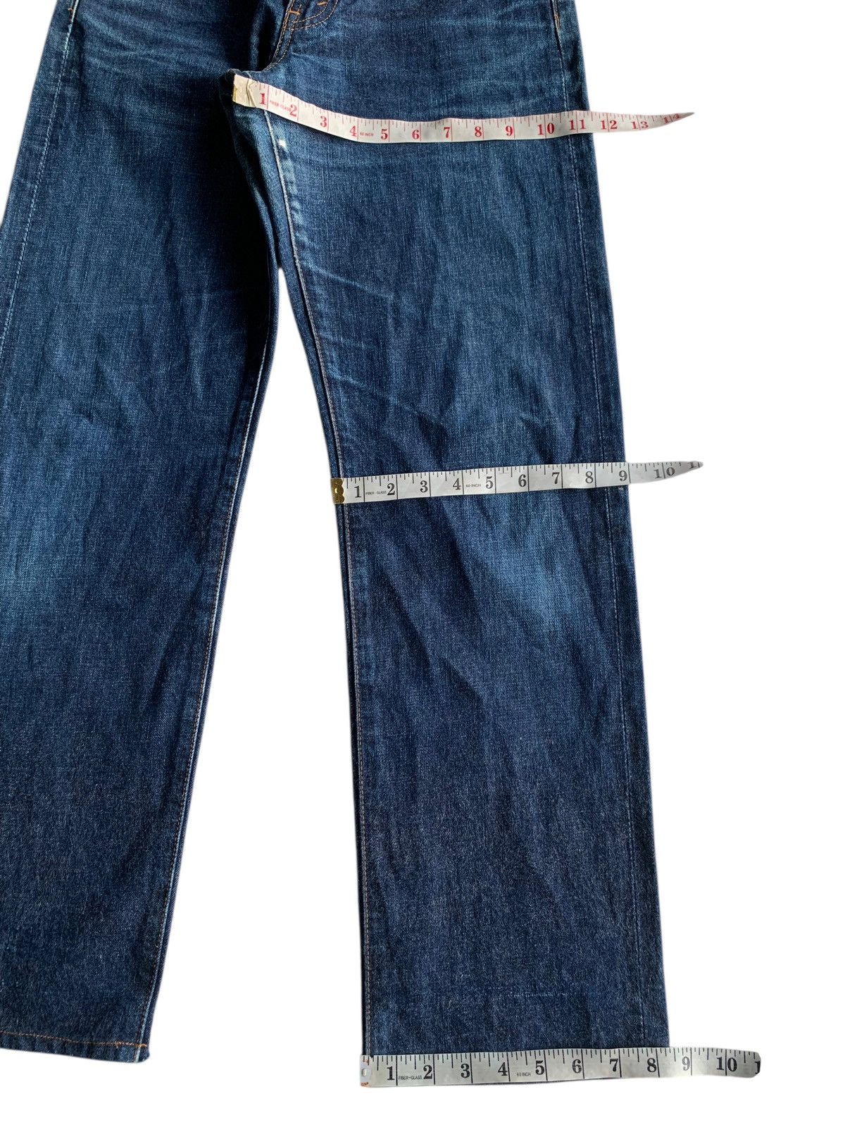 Kapital VINTAGE LEVIS BIG E 502 SELVEDGE DISTRESSED DENIM Size US 28 / EU 44 - 13 Thumbnail