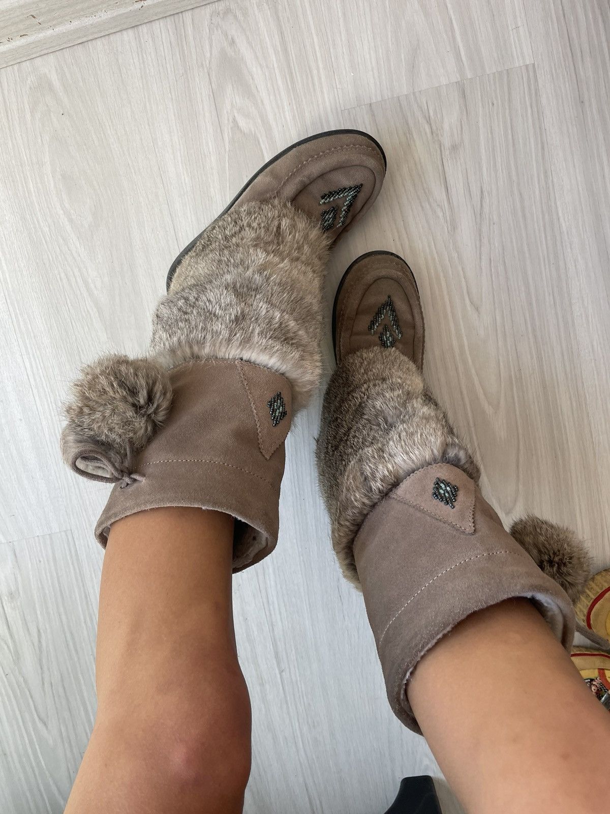 Vintage y2k faux fur boots Size US 6 / IT 36 - 4 Thumbnail