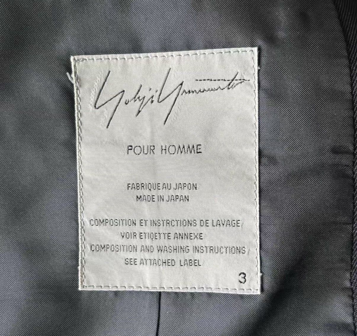Yohji Yamamoto Yohji Yamamoto 01aw Mafia Cashmere Panel Blazer K4 Size US L / EU 52-54 / 3 - 5 Thumbnail