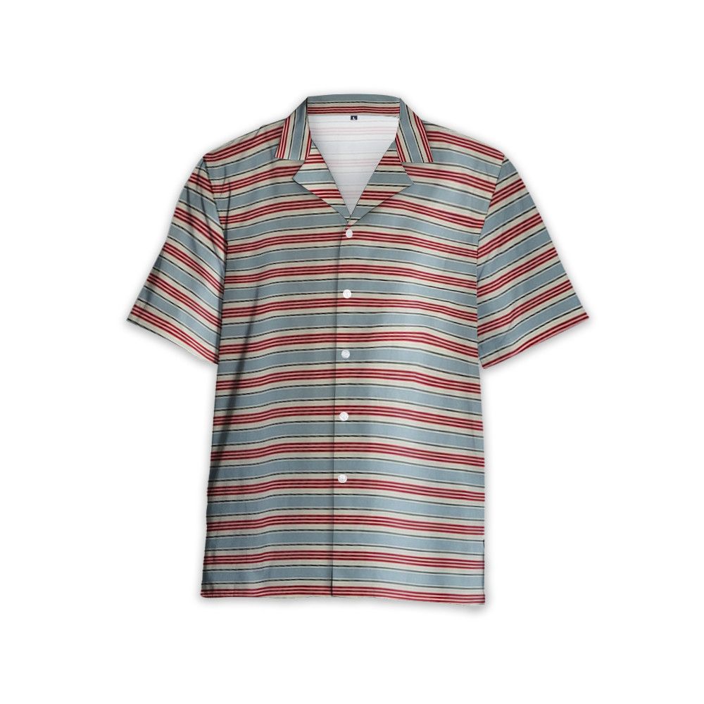 Designer Striped Cotton & Bowling Shirt Size US L / EU 52-54 / 3 - 1 Thumbnail