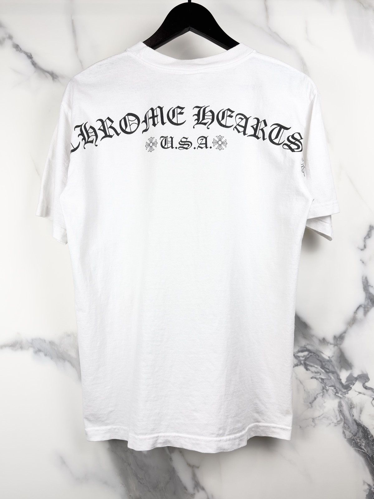 Chrome Hearts Chrome Hearts Vintage USA Spellout Back Logo Pocket Tshirt Size US M / EU 48-50 / 2 - 1 Thumbnail