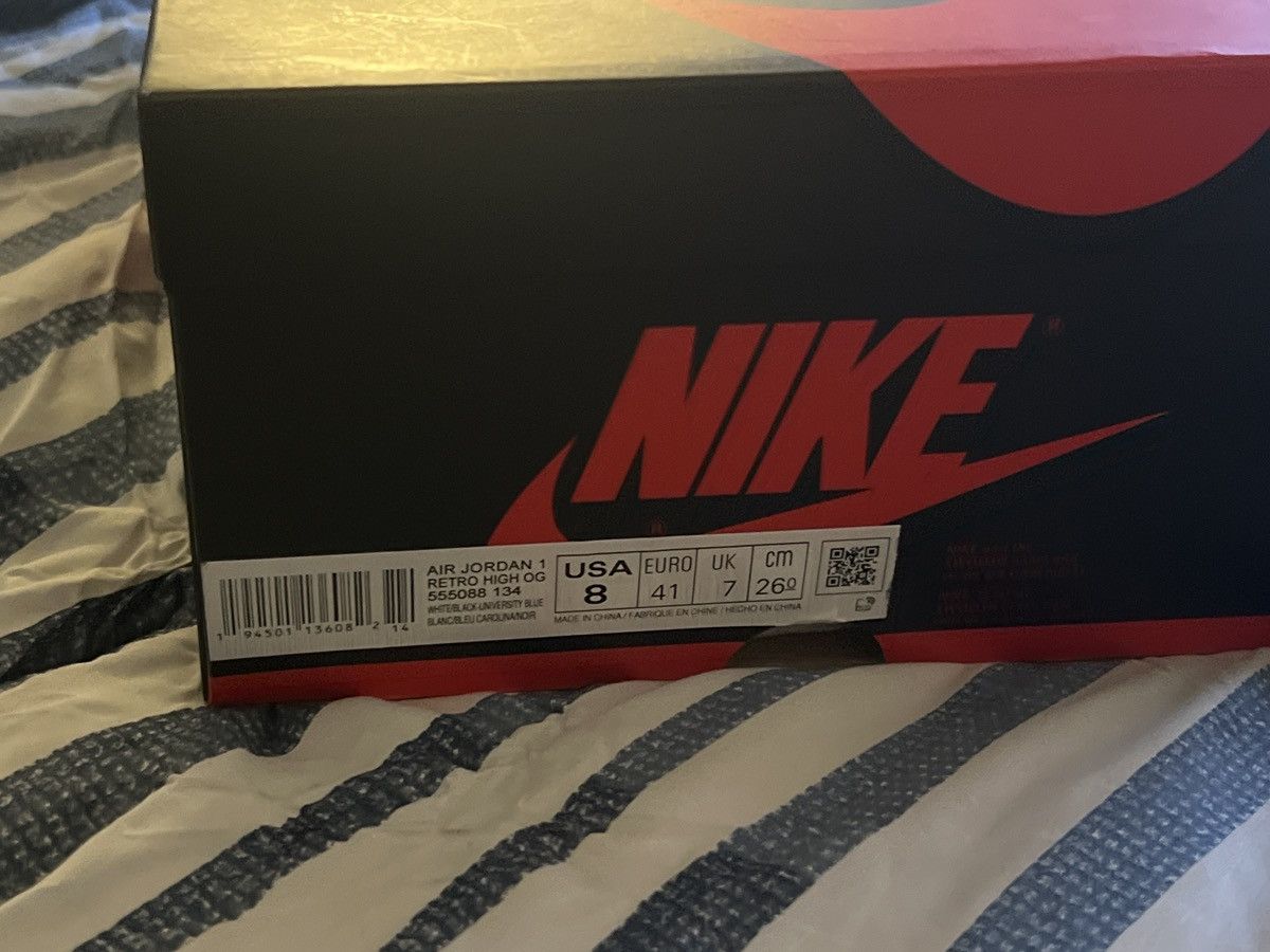Jordan Brand × Nike Jordan 1 university blues Size US 8 / EU 41 - 7 Thumbnail