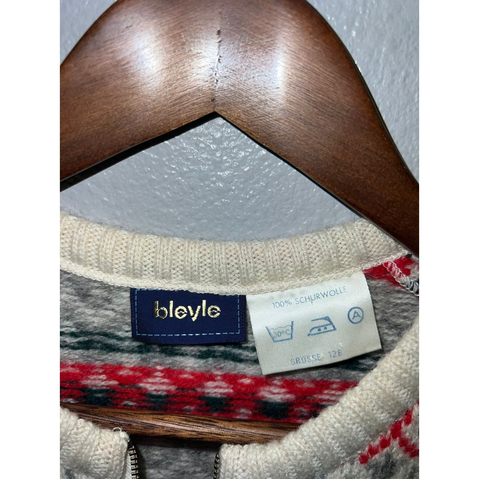 Vintage Womens Wool Sweater Vest Bleyle 100% Virgin Wool Wool Medium Size M / US 6-8 / IT 42-44 - 6 Thumbnail