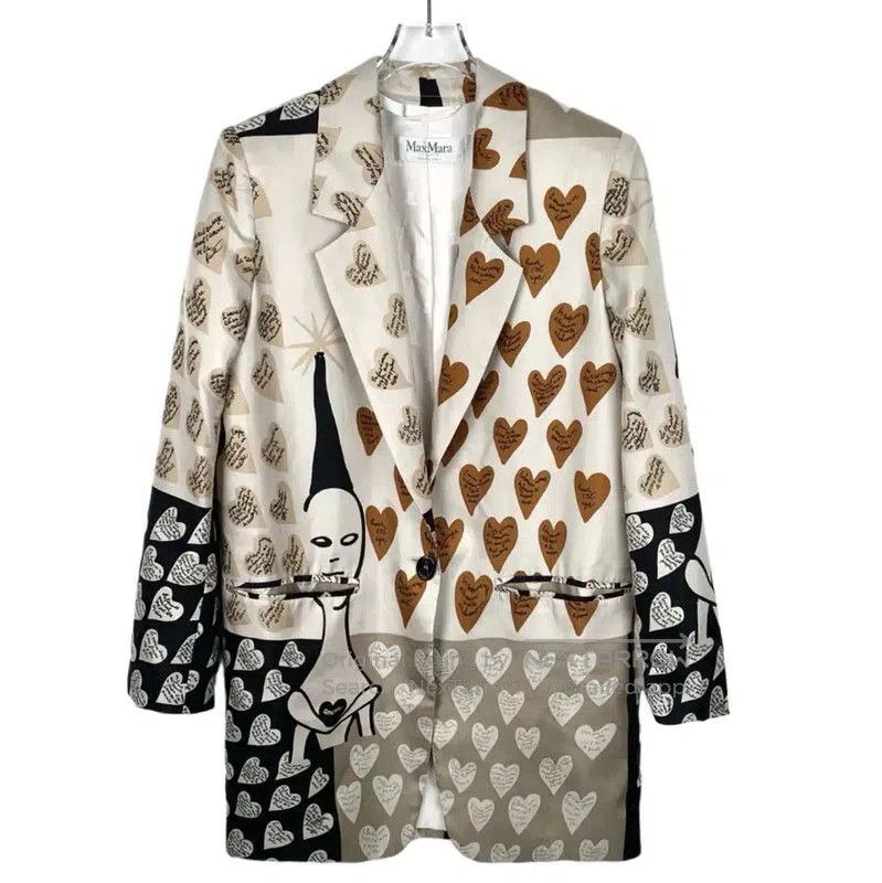 Max Mara MaxMara Colorful Silk Women's Jacket . Size M / US 6-8 / IT 42-44 - 1 Thumbnail
