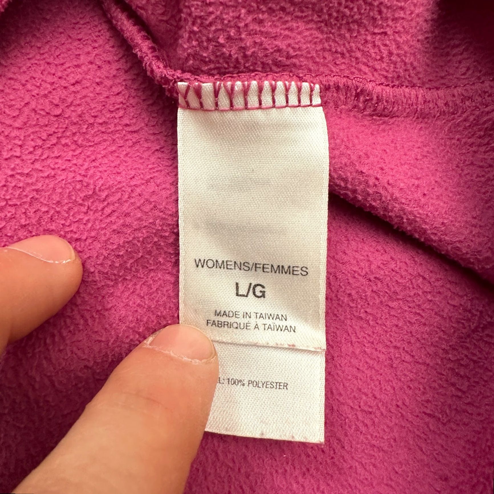 The North Face The North Face Jacket Womens L Pink 1/2 Zip TKA 100 Fleece Outdoor Hiking Regular Fit Size L / US 10 / IT 46 - 7 Thumbnail