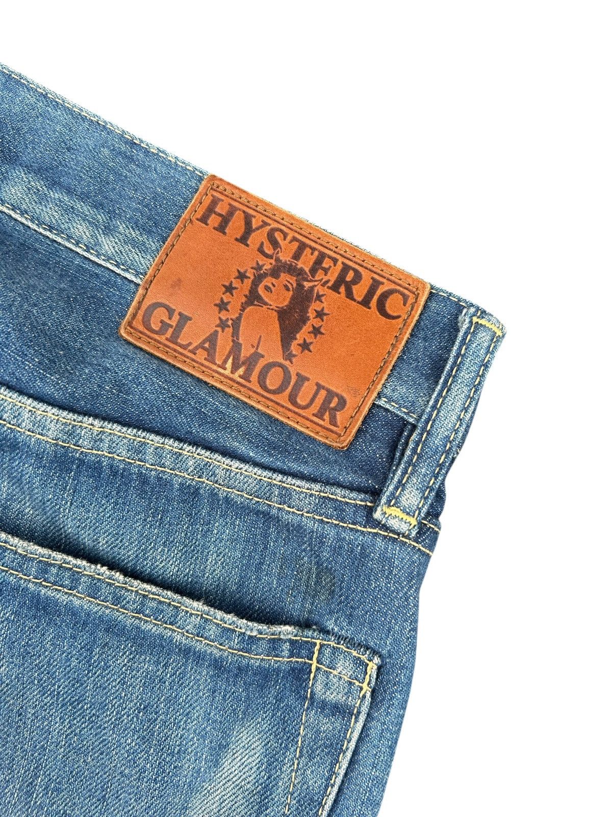 Kapital Vintage Hysteric Glamour Selvedge Distressed Denim Jeans Size US 31 - 11 Thumbnail
