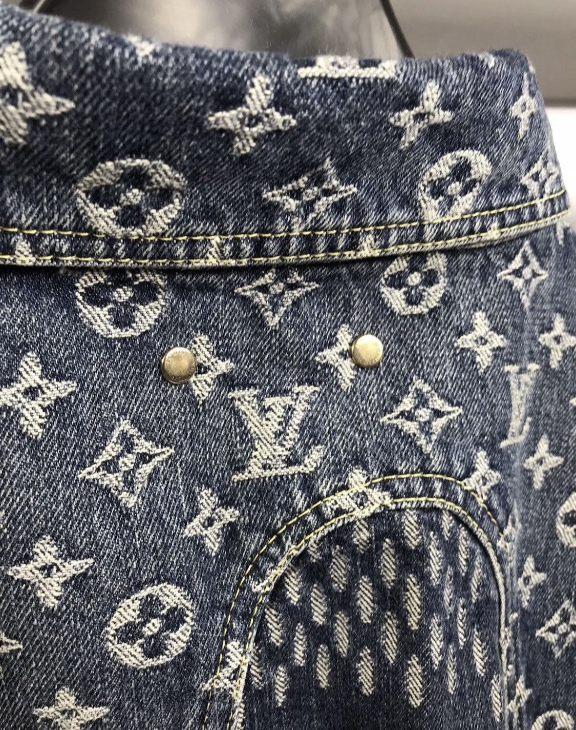 Louis Vuitton × Nigo Louis Vuitton X Nigo Monogram Denim Jacket Size US L / EU 52-54 / 3 - 9 Thumbnail