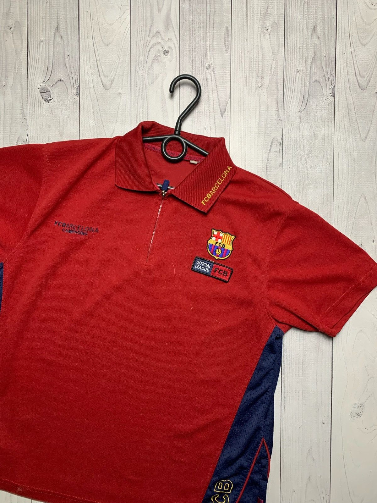 Vintage Vintage polo Barcelona soccer polo red official replica Size US M / EU 48-50 / 2 - 2 Thumbnail